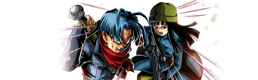 Trunks (jeune) (futur) & Mai (futur)