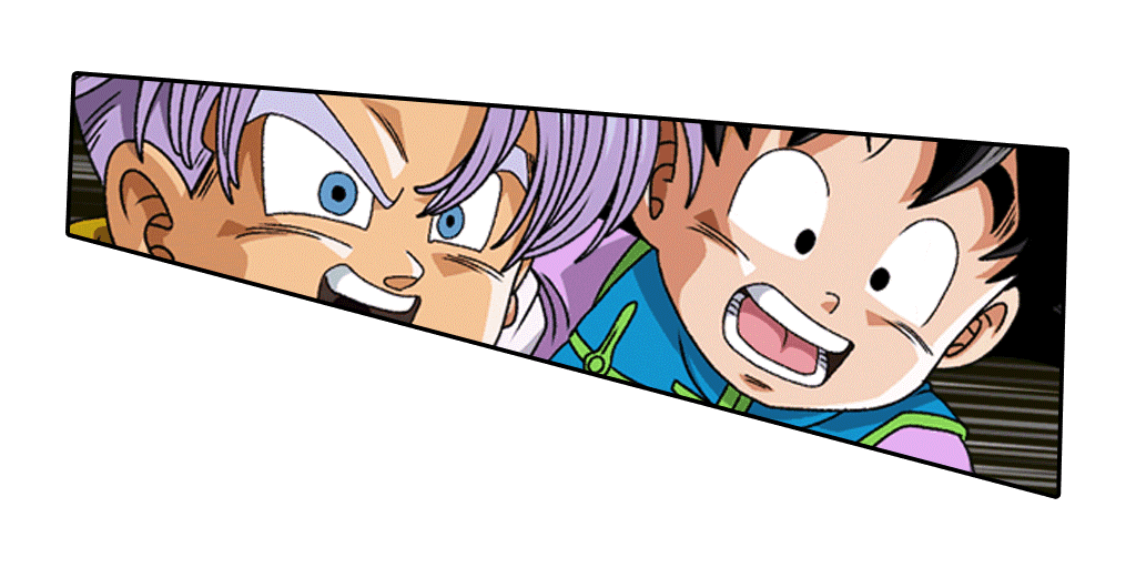 Trunks (petit) & Son Goten (petit) & Maron