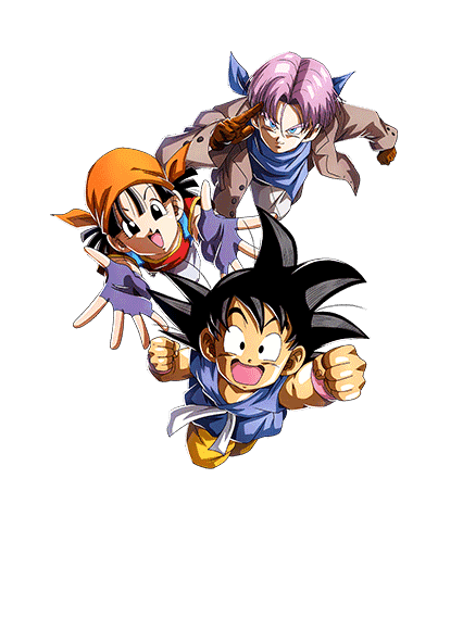Son Goku (GT) & Pan (GT) & Trunks (GT)