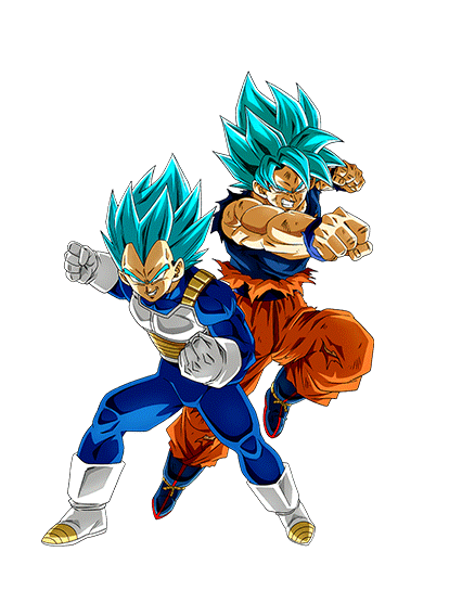 Son Goku Super Saiyan divin SS &
Vegeta Super Saiyan divin SS