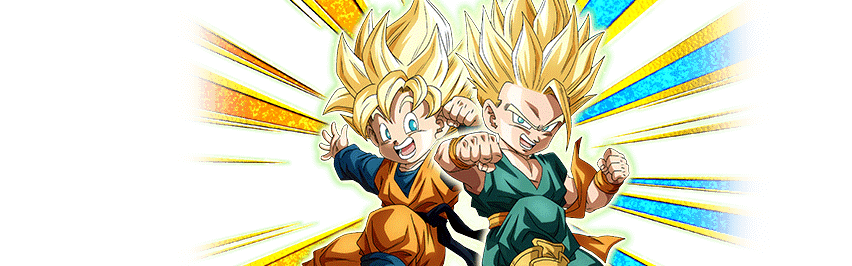 Trunks Super Saiyan (petit) &
Son Goten Super Saiyan (petit)