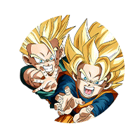 Trunks Super Saiyan (petit) & 
Son Goten Super Saiyan (petit)