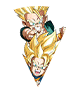 Trunks Super Saiyan (petit) &
Son Goten Super Saiyan (petit)
