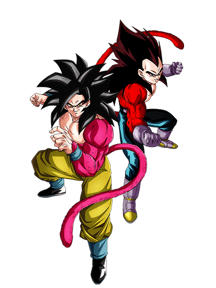 Son Goku Super Saiyan 4 & Vegeta Super Saiyan 4