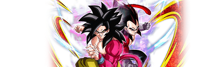 Son Goku Super Saiyan 4 & Vegeta Super Saiyan 4