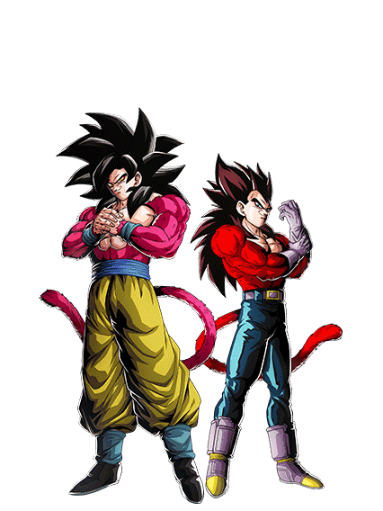 Son Goku Super Saiyan 4 & Vegeta Super Saiyan 4
