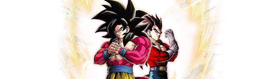 Son Goku Super Saiyan 4 & Vegeta Super Saiyan 4