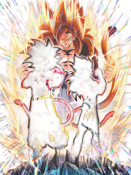 Son Goku Super Saiyan 4 & Vegeta Super Saiyan 4
