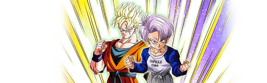 Son Gohan Super Saiyan (futur) & Trunks (enfant) (futur)