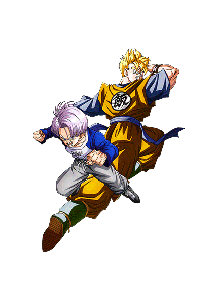 Son Gohan Super Saiyan (futur) & Trunks (enfant) (futur)