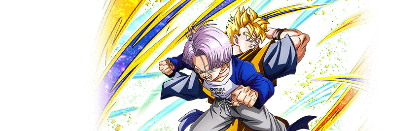 Son Gohan Super Saiyan (futur) & Trunks (enfant) (futur)