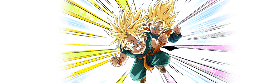Trunks Super Saiyan (petit) & Son Goten Super Saiyan (petit)