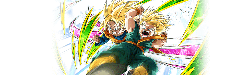 Trunks Super Saiyan (petit) & Son Goten Super Saiyan (petit)