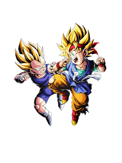 Son Goku Jr Super Saiyan & Vegeta Jr Super Saiyan