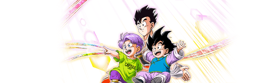 Son Gohan (jeune) & Son Goten (petit) & Trunks (petit) 