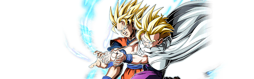 Son Goku Super Saiyan & Son Gohan Super Saiyan (enfant)
