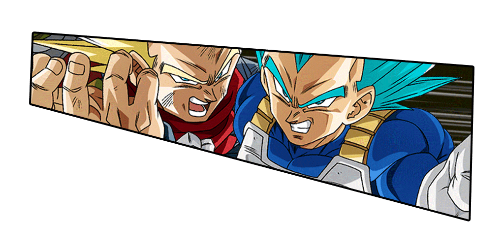 Vegeta Super Saiyan divin SS
& Trunks Super Saiyan (futur)