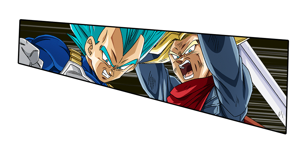 Vegeta Super Saiyan divin SS
& Trunks Super Saiyan (futur)