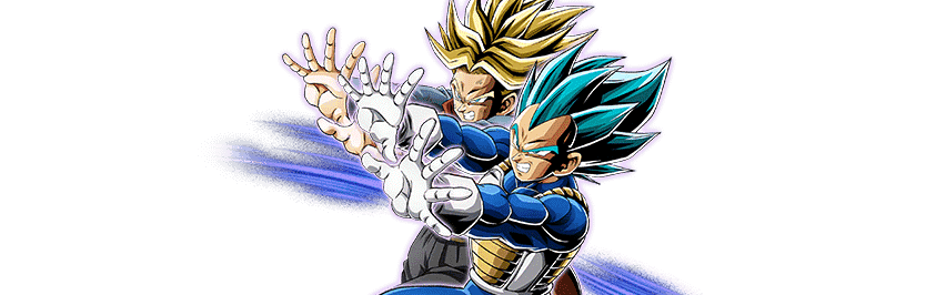 Vegeta Super Saiyan divin SS
& Trunks Super Saiyan (futur)