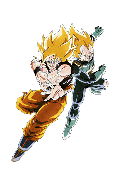 Son Goku Super Saiyan & Vegeta Super Saiyan