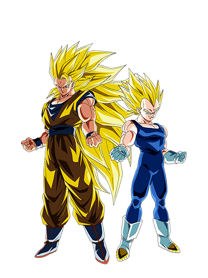 Son Goku Super Saiyan 3 & Vegeta Super Saiyan 2