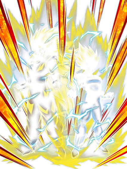 Son Goku Super Saiyan 3 & Vegeta Super Saiyan 2