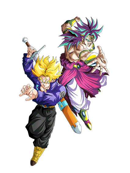 Trunks Super Saiyan (jeune) & Broly Super Saiyan