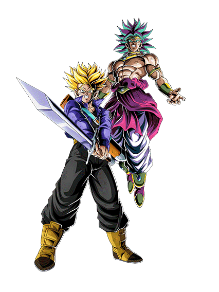 Trunks Super Saiyan (jeune) & Broly Super Saiyan