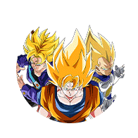 Son Goku Super Saiyan & Vegeta Super Saiyan &
Trunks Super Saiyan (jeune)