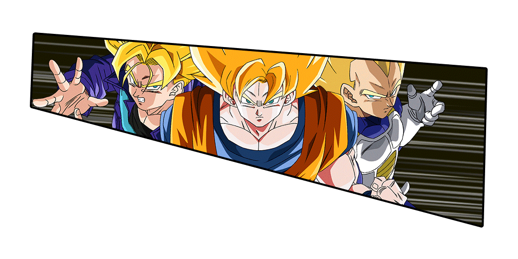 Son Goku Super Saiyan & Vegeta Super Saiyan &
Trunks Super Saiyan (jeune)