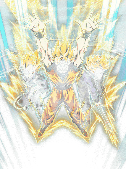 Son Goku Super Saiyan & Vegeta Super Saiyan &
Trunks Super Saiyan (jeune)