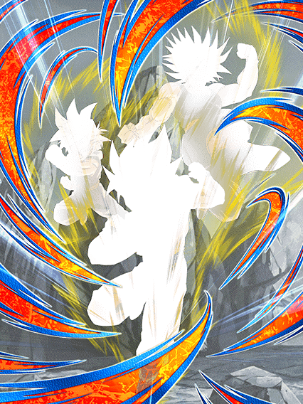 Son Goku Super Saiyan & Son Gohan Super Saiyan (enfant) &
Trunks Super Saiyan (jeune)