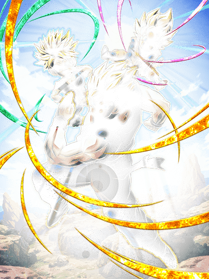 Son Gohan Super Saiyan (jeune) + Trunks Super
Saiyan (petit) & Son Goten Super Saiyan (petit)