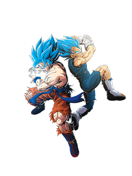 Son Goku Super Saiyan divin SS &
Vegeta Super Saiyan divin SS