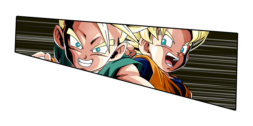 Trunks Super Saiyan (petit) & Son Goten Super
Saiyan (petit) + Son Gohan Super Saiyan (jeune)