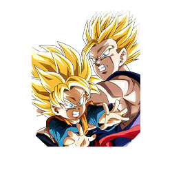 Son Gohan Super Saiyan (jeune) & 
Son Goten Super Saiyan (petit)