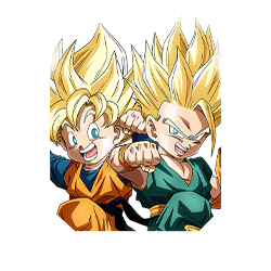 Trunks Super Saiyan (petit) & Son Goten Super Saiyan (petit)