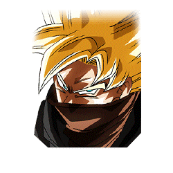 Combattant vêtu de noir (Super Saiyan) 
(renforcé par les boules de cristal sombres)