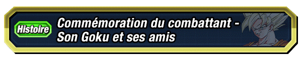 Commémoration du combattant - Son Goku et ses amis