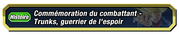 Commémoration du combattant - Trunks, guerrier de l'espoir