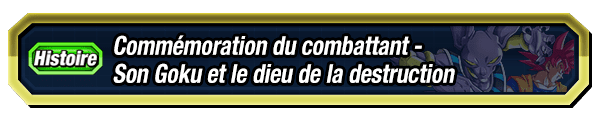 Commémoration du combattant - 
Son Goku et le dieu de la destruction