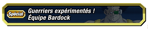 Guerriers expérimentés ! Équipe Bardock