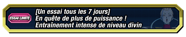 En quête de plus de puissance ! 
Entraînement intense de niveau divin
