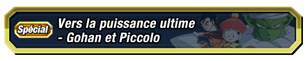 Vers la puissance ultime - Gohan et Piccolo