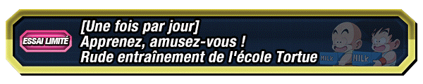 Apprenez, amusez-vous ! 
Rude entraînement de l'école Tortue