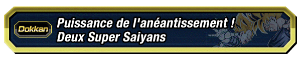 Puissance de l'anéantissement ! 
Deux Super Saiyans