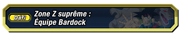 Zone Z suprême : Équipe Bardock