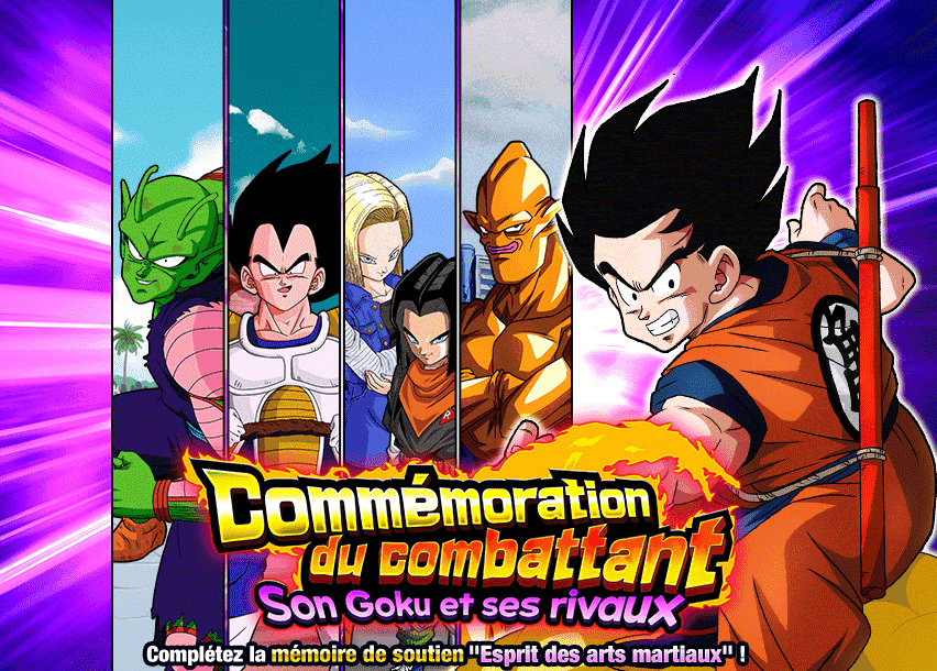 Commémoration du combattant - Son Goku et ses rivaux