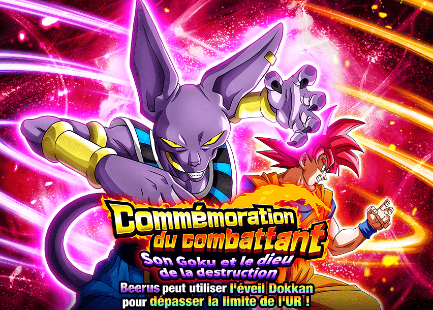 Commémoration du combattant - 
Son Goku et le dieu de la destruction
