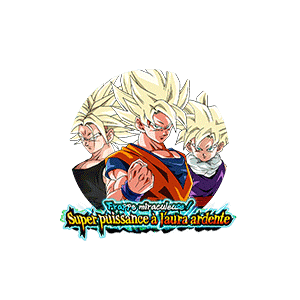 Son Goku Super Saiyan & Son Gohan Super Saiyan (enfant) & Trunks Super Saiyan (jeune)